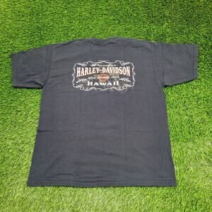 Vintage Harley Davidson Hawaii Shirt XL 24x29 Black